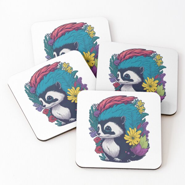 Item preview, Skunk Punk with Flowers designed and sold by FocusChillax.