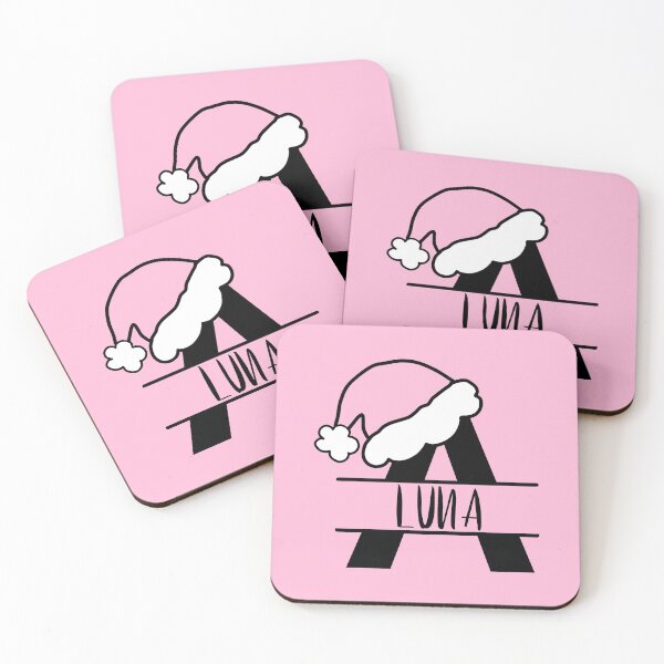 Item preview, Personalized Pink Santa Hat Monogram - Luna designed and sold by MysticMagpie.