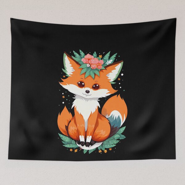 Item preview, Woodland Fox Portrait designed and sold by Mechanical-Artt.