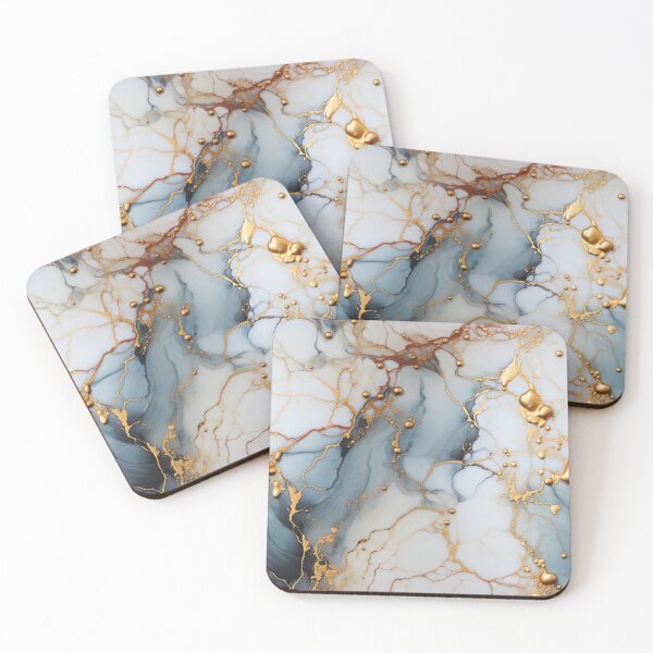 Item preview, Gilded Marble II: A Luxurious Fusion of Texture and Gold designed and sold by OurBarcode.