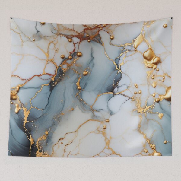 Item preview, Gilded Marble II: A Luxurious Fusion of Texture and Gold designed and sold by OurBarcode.