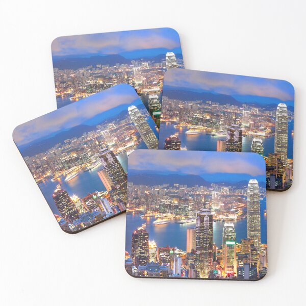 Item preview,   Hong Kong skyline print,Canvas print, Hong Kong skyline wall art,  Hong Kong skyline Panoramic,widescreen prints designed and sold by eyesight4vision.