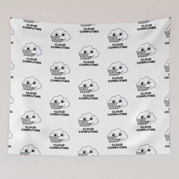 Item preview, Cloud Computing Computer Funny Weather Puns  designed and sold by punnybone.