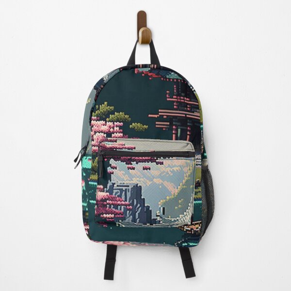 Item preview, Temple in Japan in pixel art designed and sold by AI-G-I-.