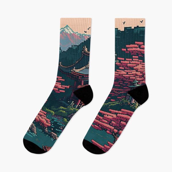 Item preview, Temple in Japan in pixel art 2 designed and sold by AI-G-I-.