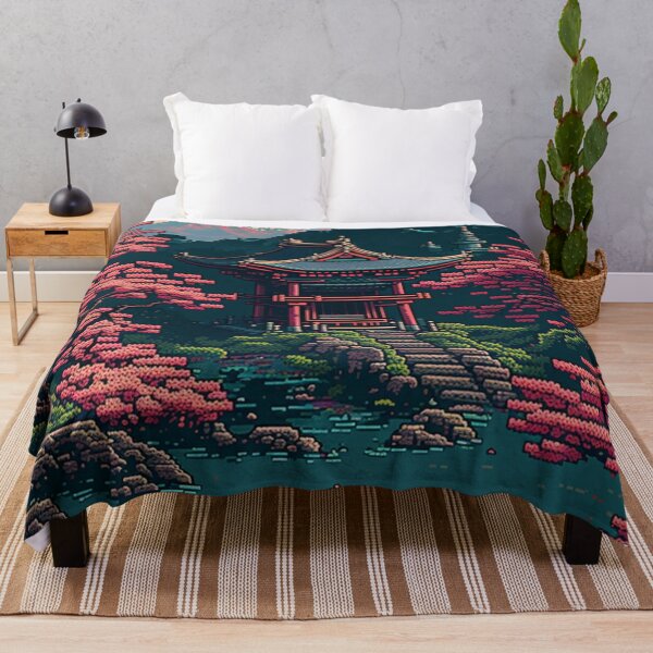 Item preview, Temple in Japan in pixel art 2 designed and sold by AI-G-I-.