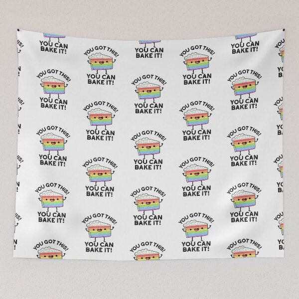 Item preview, You Got This You Can Bake It Positive Cake Puns  designed and sold by punnybone.