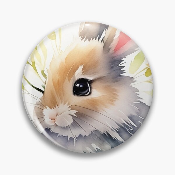 Item preview, Little Bunny in the Garden Flower Watercolor Series 3  designed and sold by FlowerAlice.