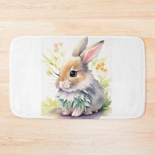 Item preview, Little Bunny in the Garden Flower Watercolor Series 3  designed and sold by FlowerAlice.