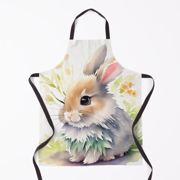 Item preview, Little Bunny in the Garden Flower Watercolor Series 3  designed and sold by FlowerAlice.