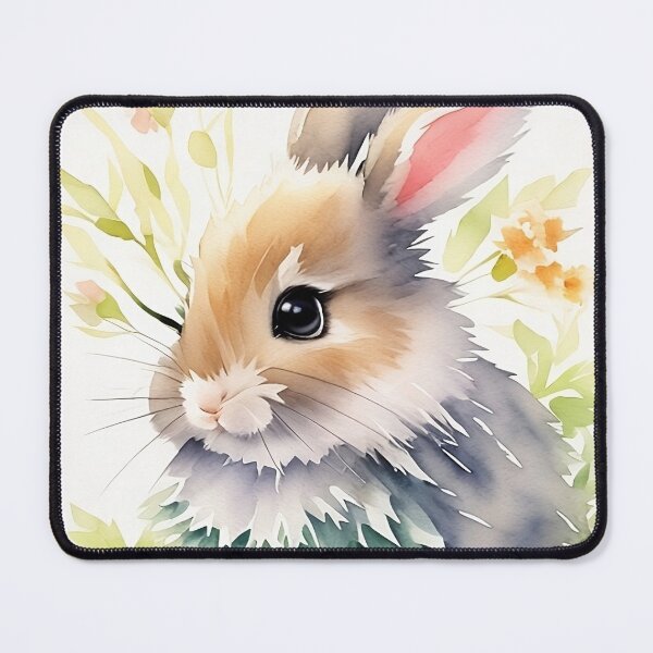 Item preview, Little Bunny in the Garden Flower Watercolor Series 3  designed and sold by FlowerAlice.