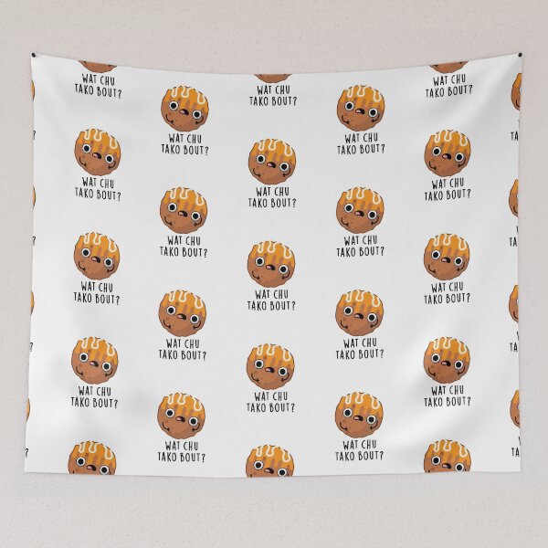 Item preview, Wat Chu Tako Bout Funny Food Puns  designed and sold by punnybone.