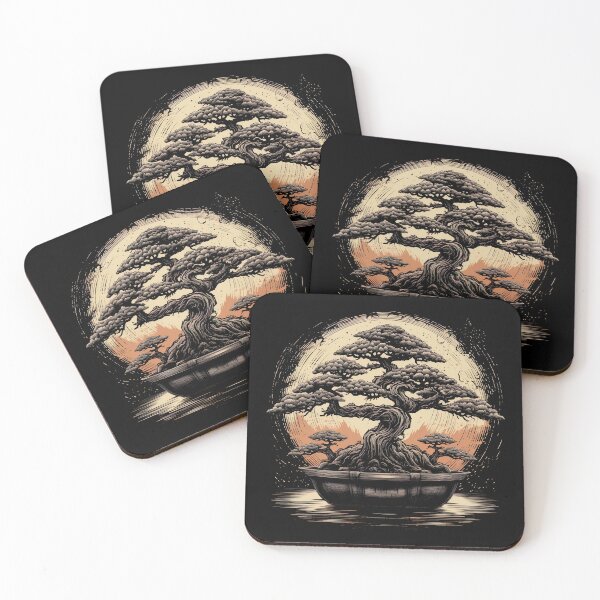 Item preview, Bonsai Tree and The Rising Sun In Japan Design designed and sold by Yorkx.