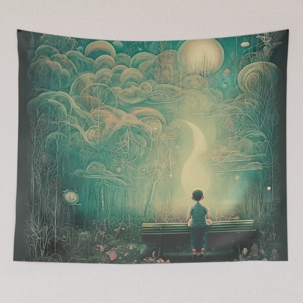 Item preview, Dreamy liminal anemoia painting designed and sold by ArthurVandelay.