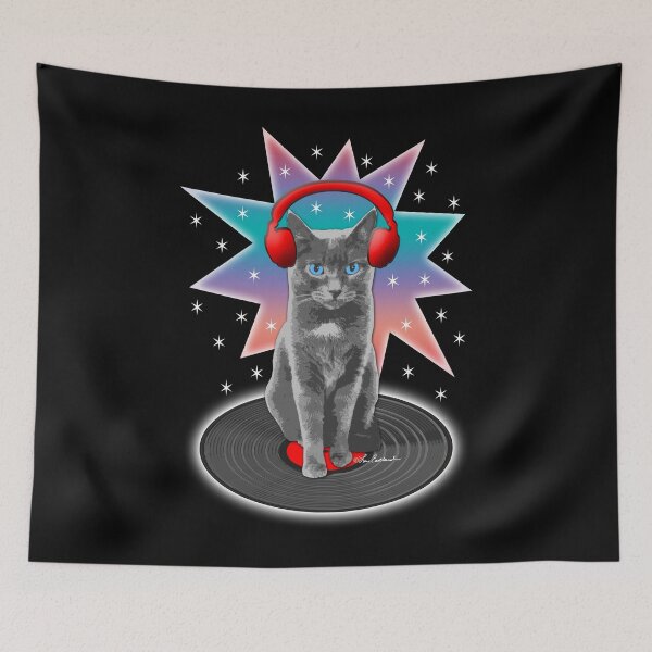 Item preview, DJ Music Cat designed and sold by Lois Eastlund.