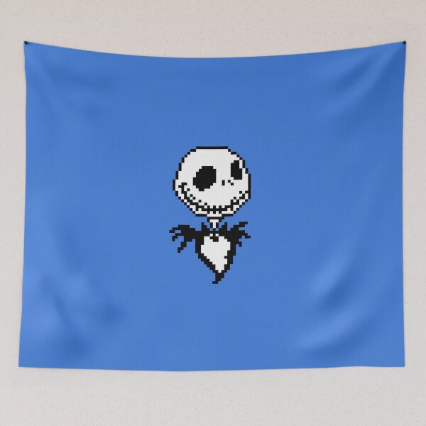 Item preview, Jack Skellington - pixel art designed and sold by Tania Guzmán.