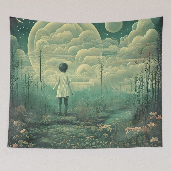 Item preview, Dreamy liminal anemoia painting designed and sold by ArthurVandelay.