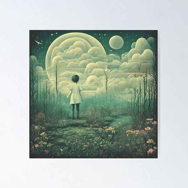 Item preview, Dreamy liminal anemoia painting designed and sold by ArthurVandelay.