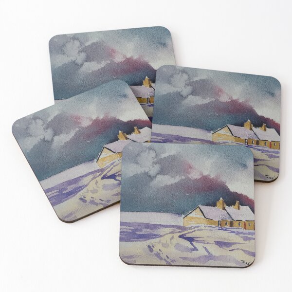 Item preview, Houses in the snow designed and sold by Justin Turney Art.
