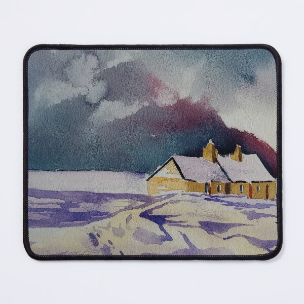 Item preview, Houses in the snow designed and sold by Justin Turney Art.