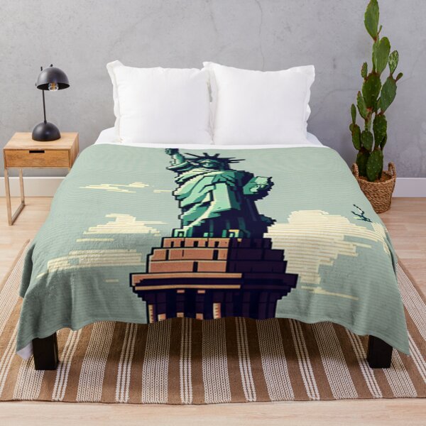 Item preview, the Statue of Liberty in pixel art designed and sold by AI-G-I-.