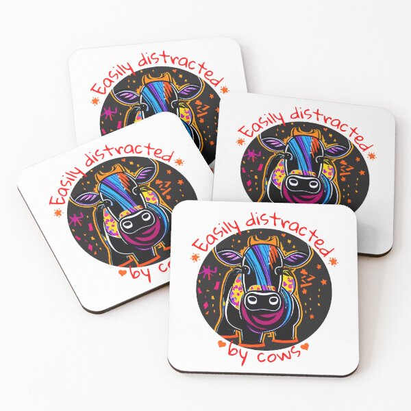 Item preview, Easily distracted by cows designed and sold by tinytwist.