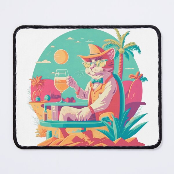 Item preview, Doctor Cat on Vacations | Retro Color | Merch for cat lovers designed and sold by MaFleiva.