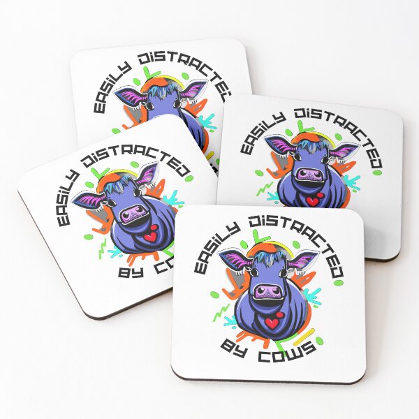 Item preview, Easily distracted by cows designed and sold by tinytwist.