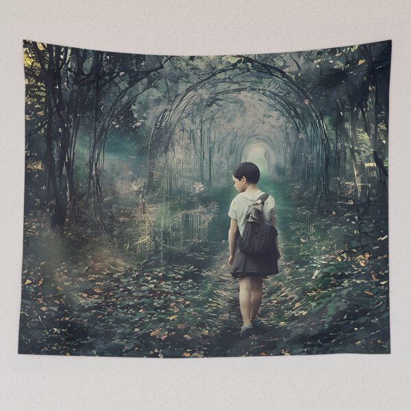 Item preview, Dreamy liminal anemoia painting designed and sold by ArthurVandelay.