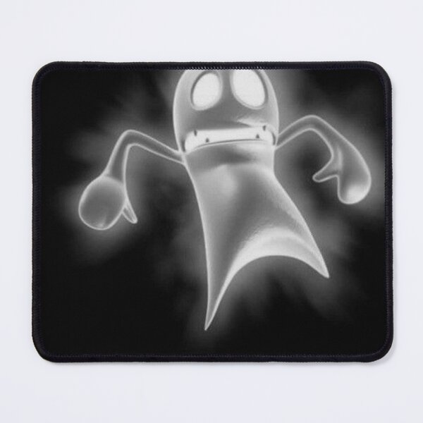 Item preview, SCARED BLACK AND WHITE GHOST designed and sold by xBLACKSTAR.