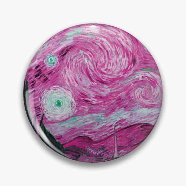 Item preview, Van Gogh, Starry Night, pink designed and sold by Mauswohn.