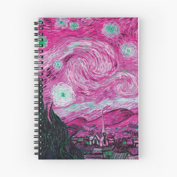 Item preview, Van Gogh, Starry Night, pink designed and sold by Mauswohn.
