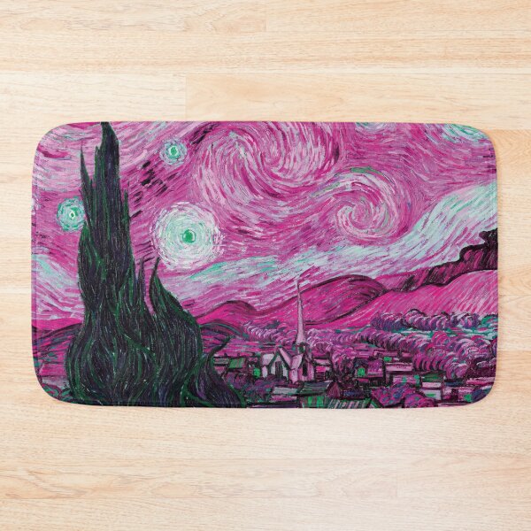 Item preview, Van Gogh, Starry Night, pink designed and sold by Mauswohn.
