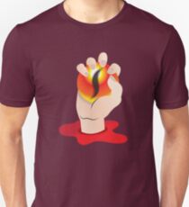 Hand grasping an orb with a tigers eye Unisex T-Shirt