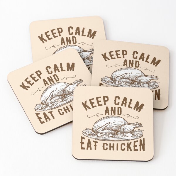 Item preview, Keep Calm And Eat Chicken designed and sold by OfficeFortune.