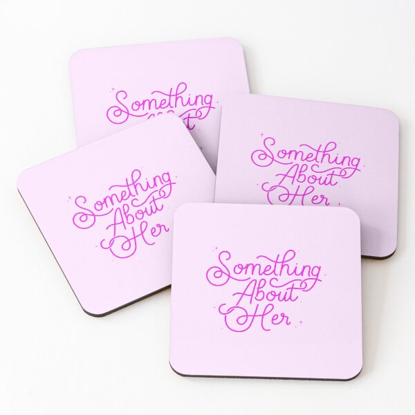 Item preview, Something About Her Calligraphy Pink designed and sold by Loverly123.