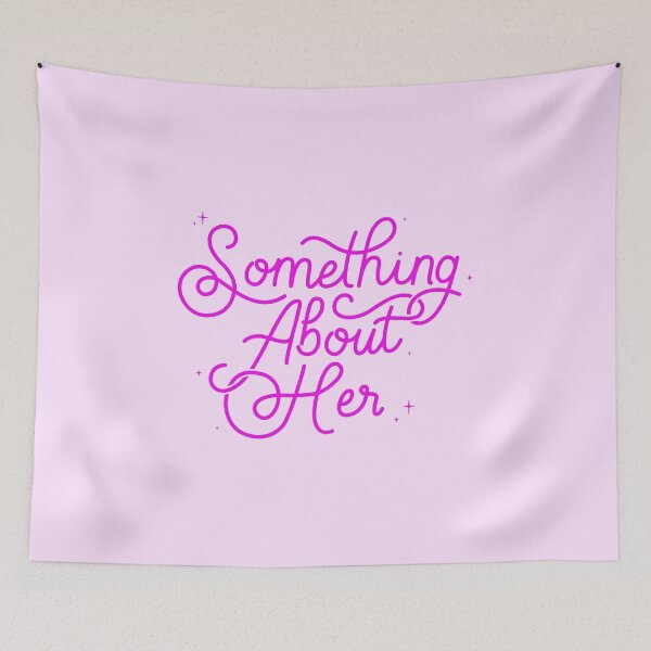 Item preview, Something About Her Calligraphy Pink designed and sold by Loverly123.