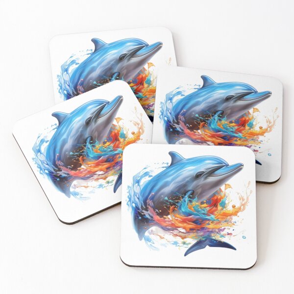 Item preview, Dolphin Realistic Photostyle Abstract Oil Art designed and sold by Ashura-AI.