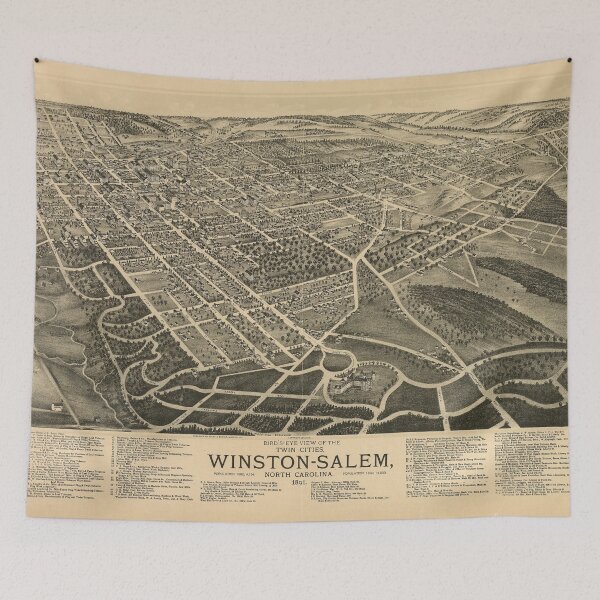 Item preview, Winston-Salem, North Carolina (1891) designed and sold by allhistory.