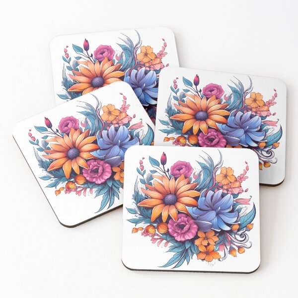 Item preview, Wild Flowers Botanical Flower Nature Colorfull Folk designed and sold by ArtFromBeyond.