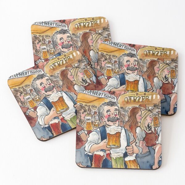 Item preview, Waiter in oktoberfest drawing, oktoberfest, beer designed and sold by TirrellColister.