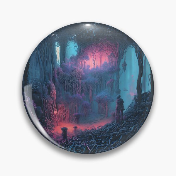 Item preview, Eerie magical forest at night designed and sold by ArthurVandelay.
