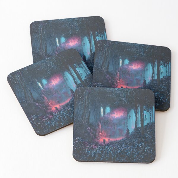 Item preview, Eerie magical forest at night designed and sold by ArthurVandelay.
