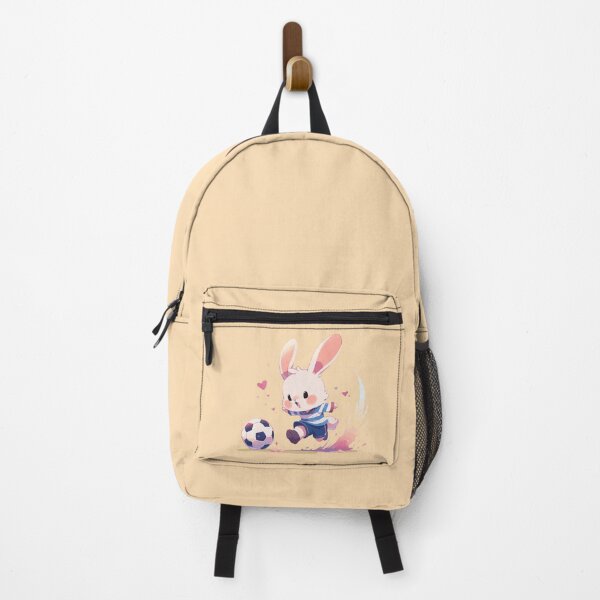 Item preview, Energetic rabbit loving football designed and sold by etherElric.