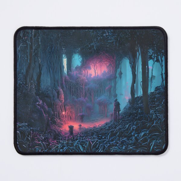 Item preview, Eerie magical forest at night designed and sold by ArthurVandelay.