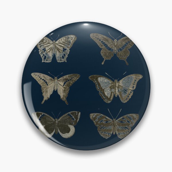 Item preview, Vintage Butterfly Illustration - Blue designed and sold by gildedfinches.