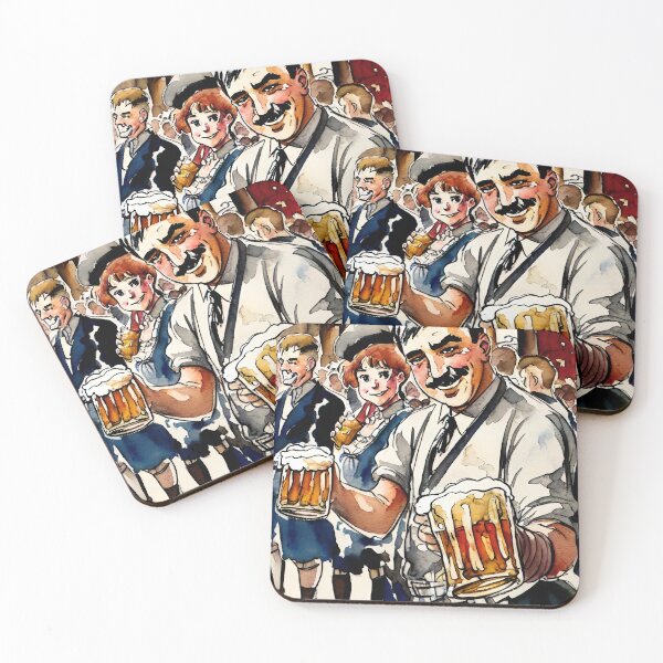 Item preview, Oktoberfest waiter drawing, oktoberfest, beer designed and sold by TirrellColister.