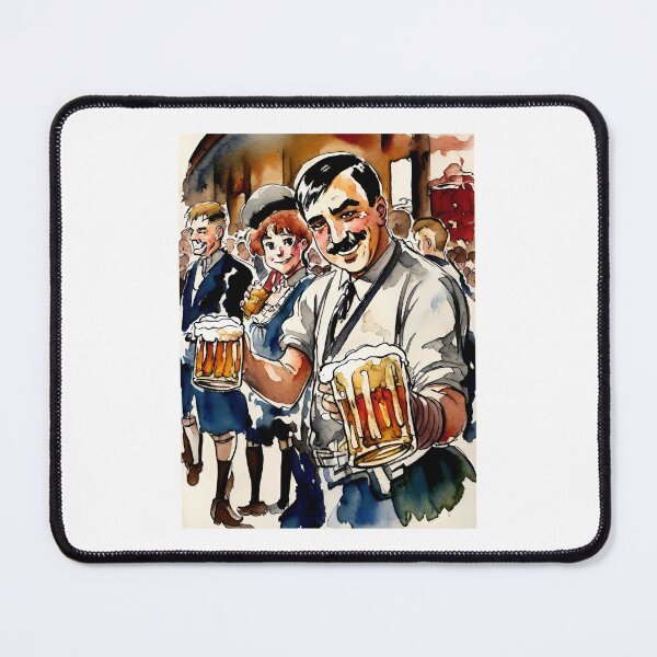 Item preview, Oktoberfest waiter drawing, oktoberfest, beer designed and sold by TirrellColister.