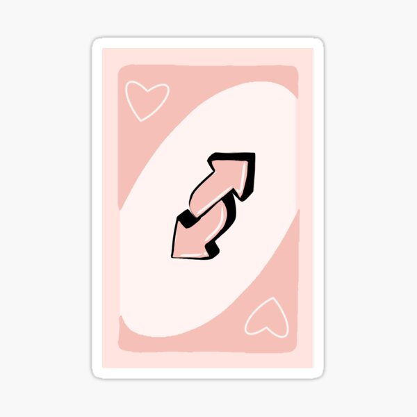 Pink Uno Reverse Card | Sticker