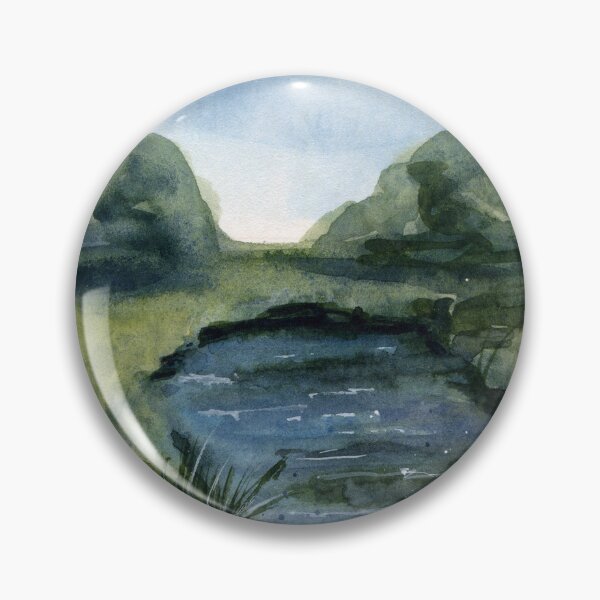 Item preview, Summer Stream - Watercolor Painting designed and sold by Pattokarts.